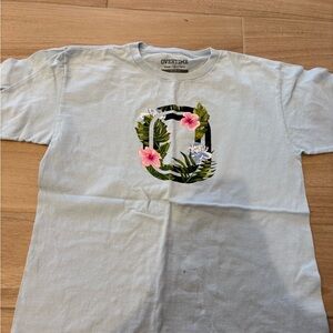 Kids Overtime Light Blue Tropical T-Shirt